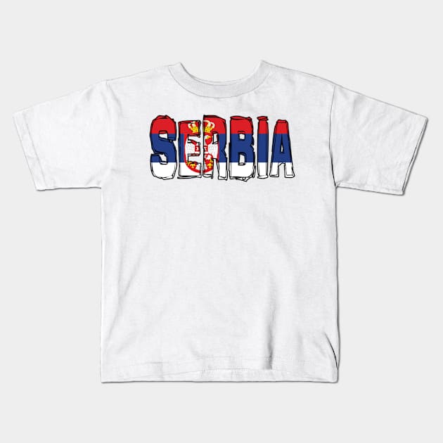 Serbia Kids T-Shirt by Design5_by_Lyndsey